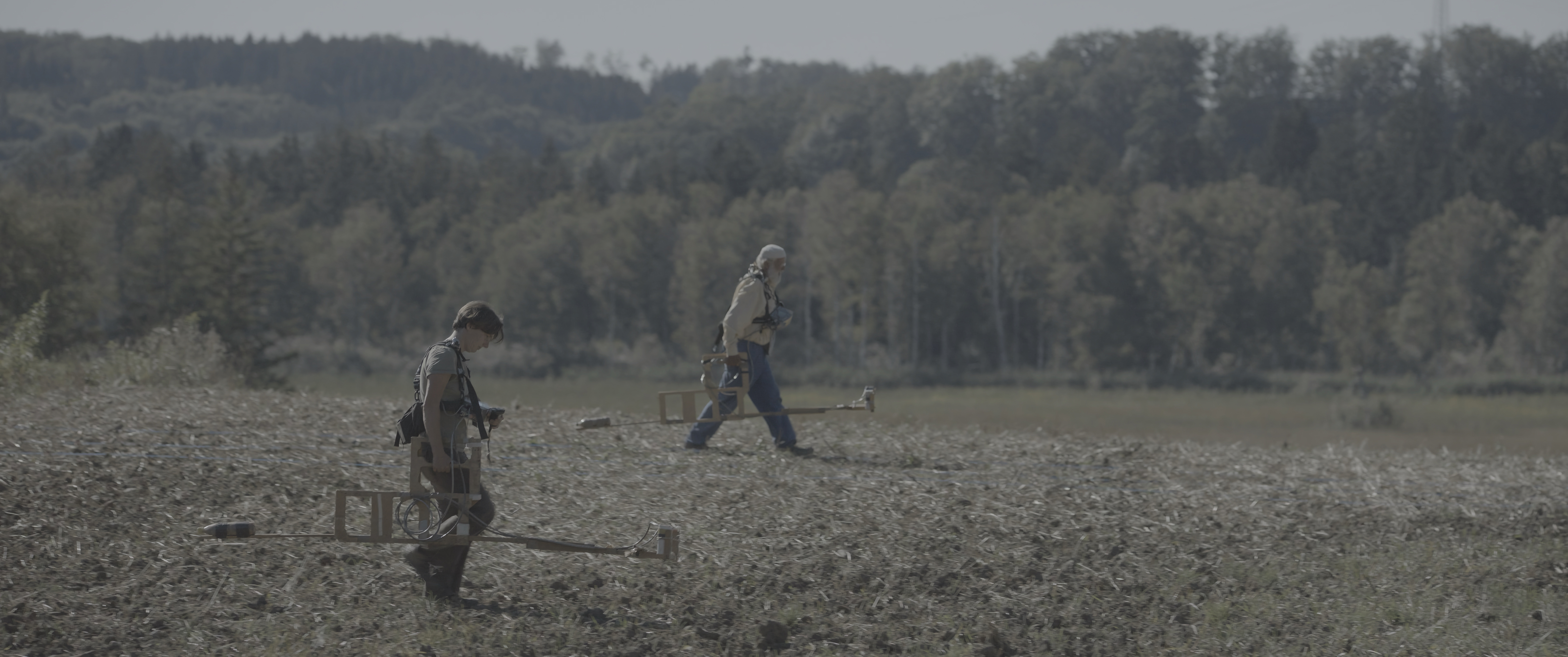 Bodenmagnetogramm an der Villa Rustica in Leutstetten